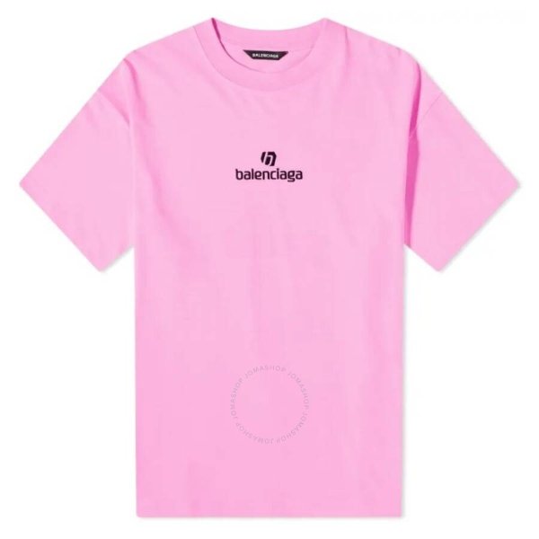 Cotton Jersey Medium Fit Logo Print T-Shirt, Size X-Small