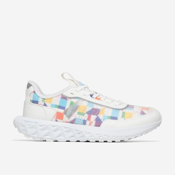 Men's ZEROGRAND Outpace 3 Running Shoe in White | Cole Haan