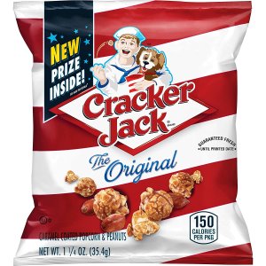 $8.99 每包$0.3Cracker Jack 焦糖爆米花+花生 1.25oz 30包 双倍快乐