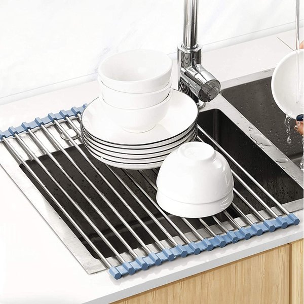 ACMETOP Dish Drying Rack, Expandable Large Dish Rack for Kitchen