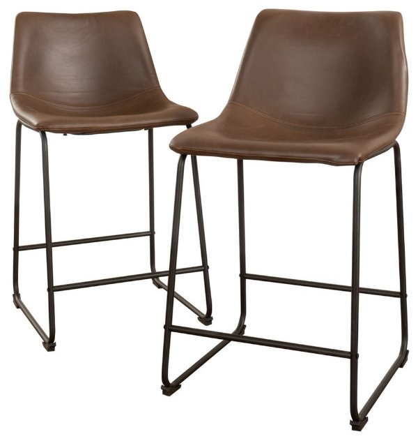 GDF Studio Central Vintage Brown - Industrial - Bar Stools And Counter Stools - by GDFStudio