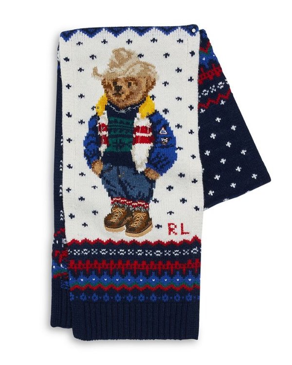 Holiday Polo Bear 围巾