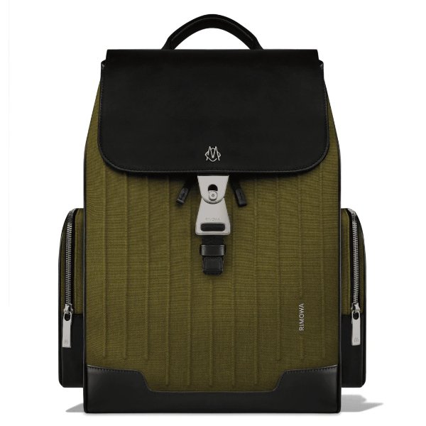 Backpack Large in Leather & Canvas | Cactus Green | RIMOWA