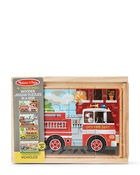 Set of 4 Wooden Vehicles Jigsaw Puzzles In A Box