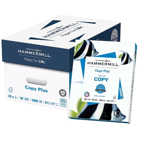 Shop Staples for HammerMill® Copy Plus Copy Paper, 8 1/2" x 11", Case