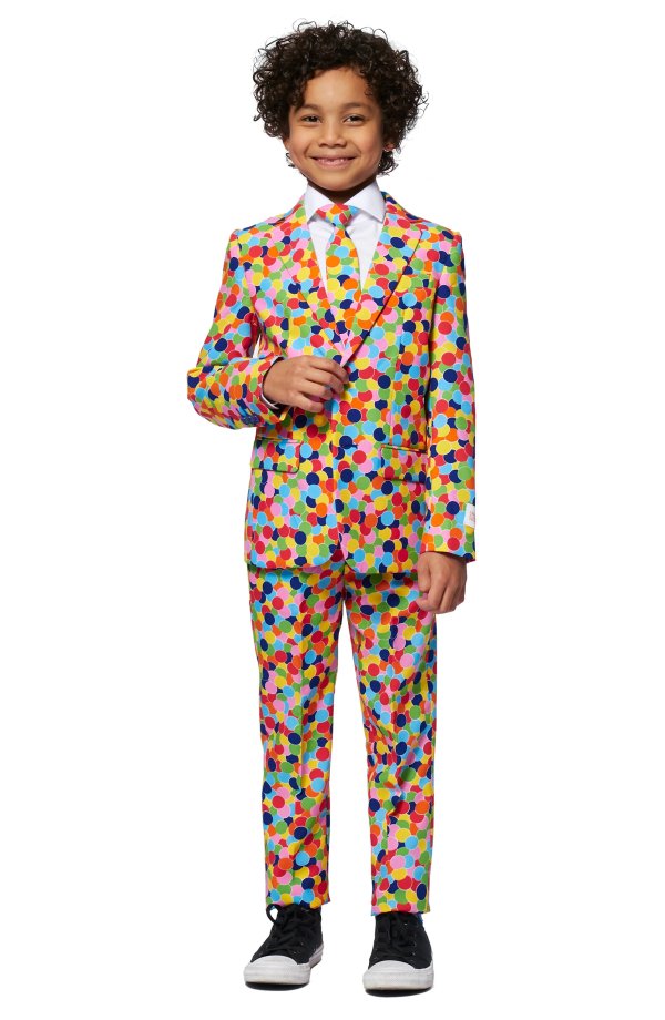 Confetteroni Two-Piece Suit with Tie