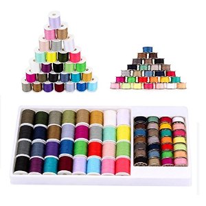 NEX Sewing Thread 60pcs Mixed Colors Sewing Kit For Sewing Machine
