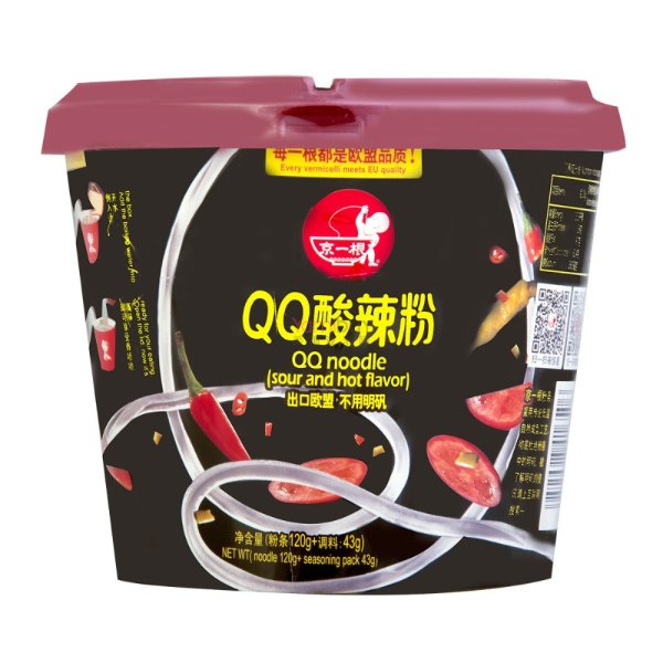 JINGYIGEN QQ Noodle Sour and Hot Flavor 163g