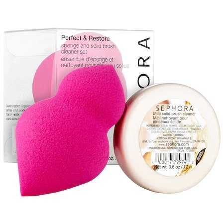 SEPHORA COLLECTION Perfect & Restore Sponge and Solid Brush Cleaner Set @ Sephora.com