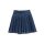 denim pleated mini skirt