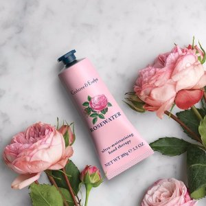select Rosewater items + Receive Rosewater Hand Therapy 100g free with $75 purchase @ Crabtree & Evelyn