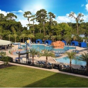 Stay at Wyndham Garden Lake Buena Vista Disney Springs Resort Area in Florida.