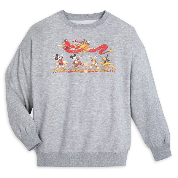 Mickey Mouse and Friends Lunar New Year 2024 Pullover Sweatshirt for Adults