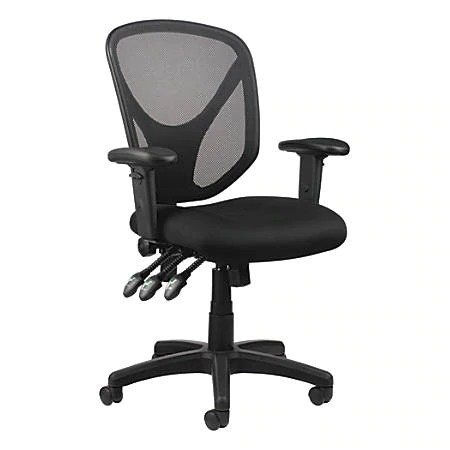 ® MFTC 200 Mesh Multifunction Ergonomic Mid-Back Task Chair, Black Item # 493876