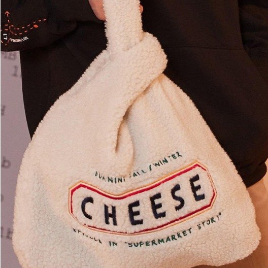 Cheese Fleece Eco bag Cream