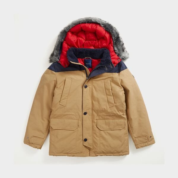 SUSTAINABLY CRAFTED TEMPASPHERE COLOBLOCK PARKA