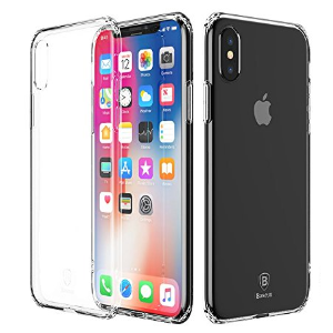 iPhone X Case, Baseus Shock-Absorption Airbag Cushion Thin Fit Crystal Clear Soft Premium TPU Cover for Apple iPhone X / 10 (2017 Release) (Clear)
