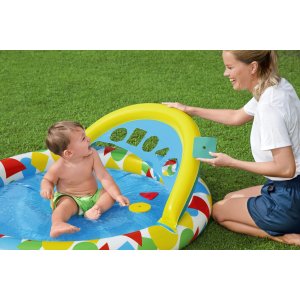 H2OGO!Splash & Learn Inflatable Kiddie Pool 47” x 46” x 18”