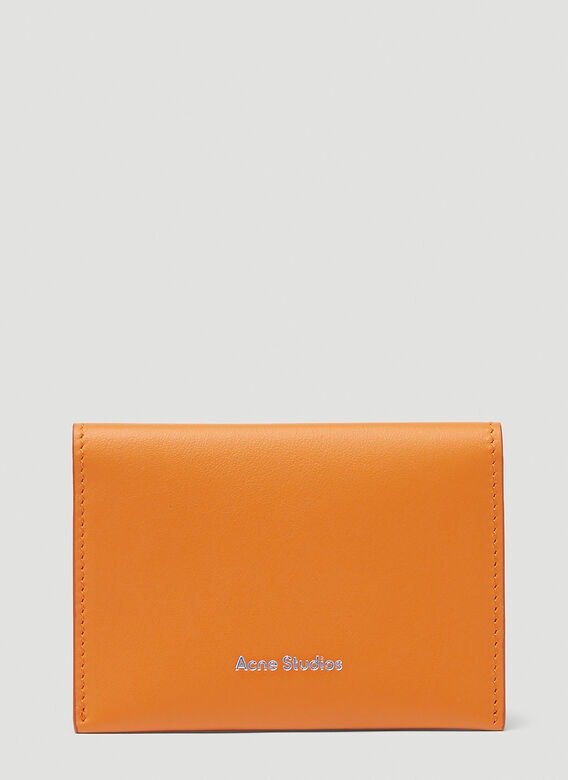 橙色双折钱包 