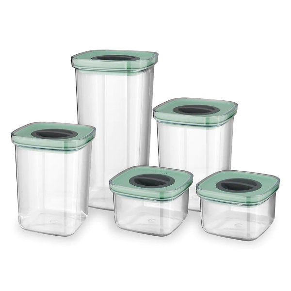 Leo 5-Piece Smart Seal Food Container Set