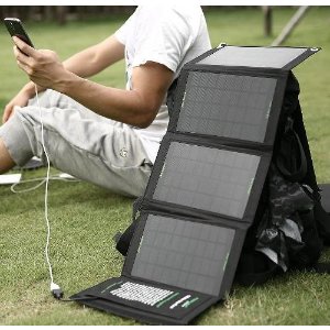 Poweradd 14W Solar Charger Portable Solar Panel Charger for Apple iPhone 6s Plus 6 Plus