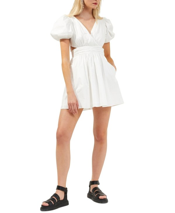 Rhodes Puff-Sleeve Mini Dress