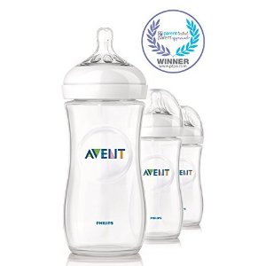 Philips Avent BPA Free Natural Polypropylene Bottle, 11 Ounce, 3-Count