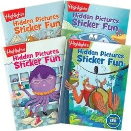 Hidden Pictures Sticker Fun 4-Book Set