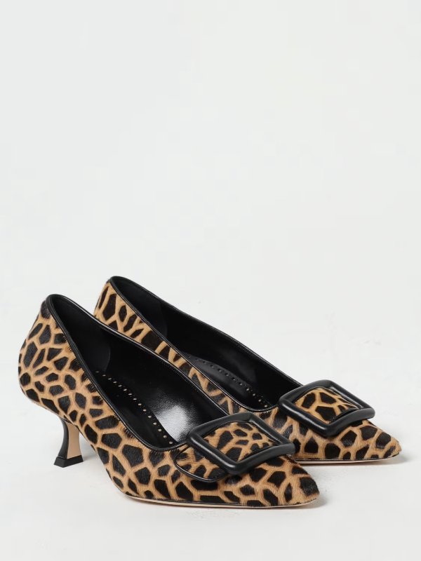 Maysale pumps in animal print pony leather