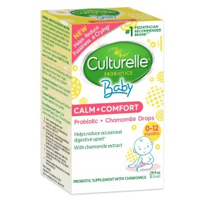 Culturelle Baby Probiotic Calm & Comfort Drops, 0.29 oz, Infant Probiotics Supplement, Helps Reduce Fussiness & Crying @ Amazon
