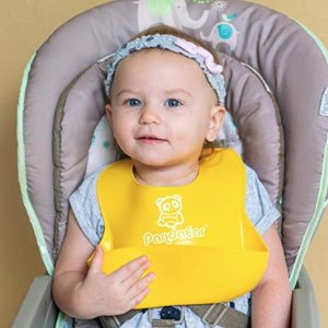 PandaEar Set of 2 Cute Silicone Bibs for Babies & Toddlers (10-72 Months) @ Amazon