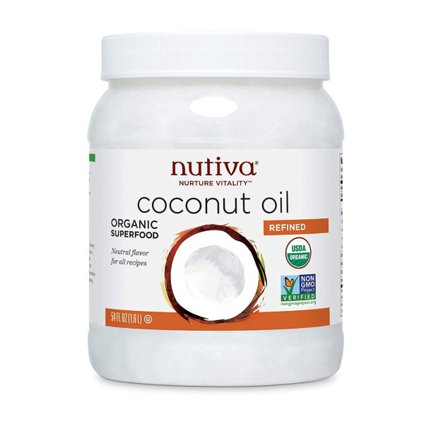 Nutiva Organic 有机椰子油 蒸汽精制
