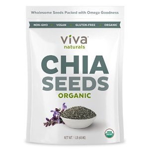 Viva Naturals The Finest Organic Raw Chia Seeds, 2 Pound