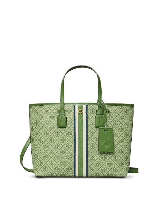 T Monogram Small Coated Canvas Tote
