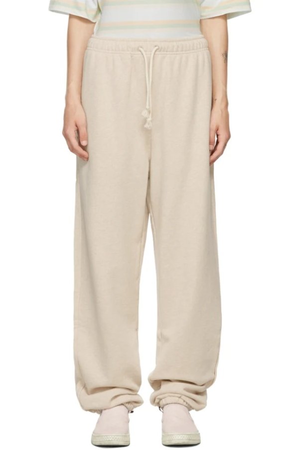 Beige French Terry Lounge Pants