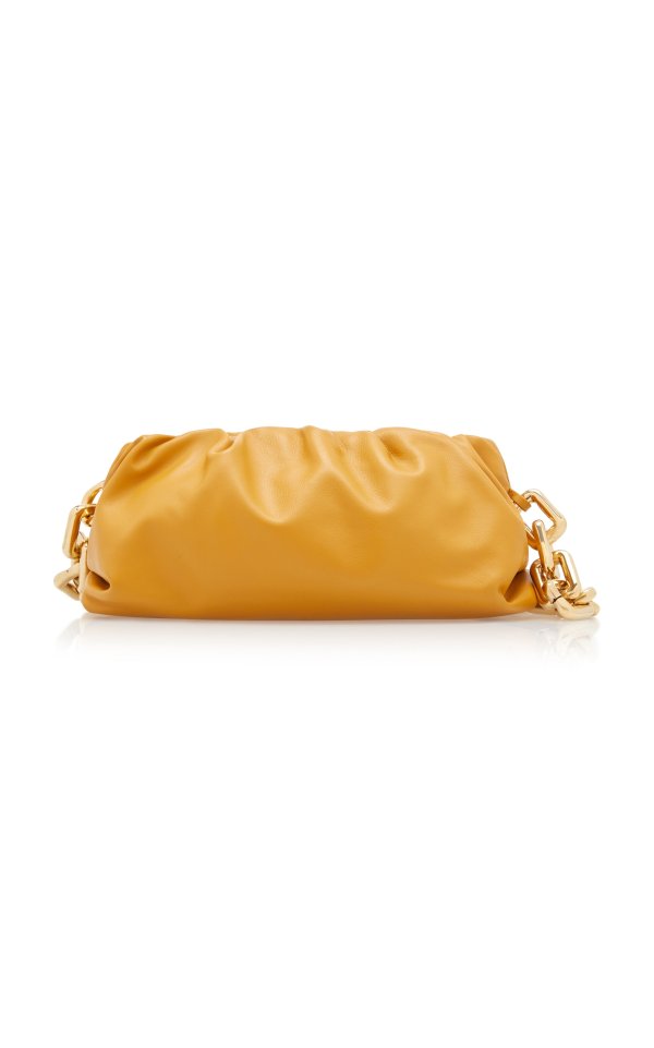 The Chain Pouch Leather Clutch