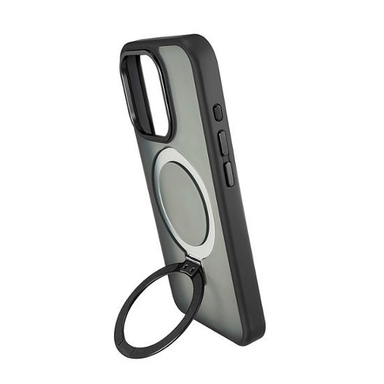 ™ - Hard-Shell Case with MagSafe Kickstand for iPhone 15 Pro - Black