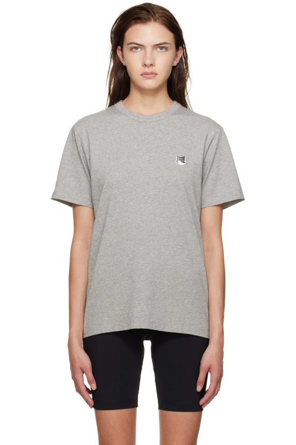 Gray Fox Head T-Shirt