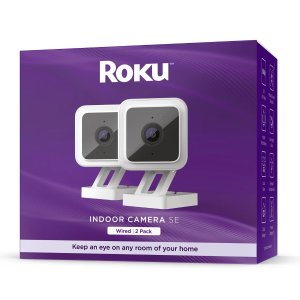 Roku室内 有线智能安防摄像头 2个 1080P