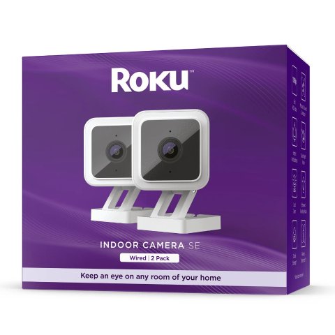 Roku Smart Home Indoor Camera SE (2-Pack) Wi-Fi®-Connected