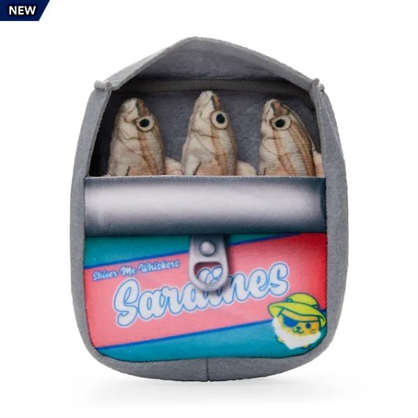 沙丁鱼罐头造型猫咪玩具