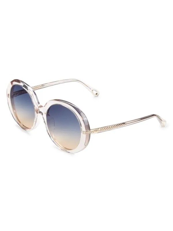 ​56MM Round Sunglasses