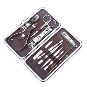 Corewill Manicure & Pedicure Set Nail Clippers 12 in 1 Stainless Steel with Portable Travel Case