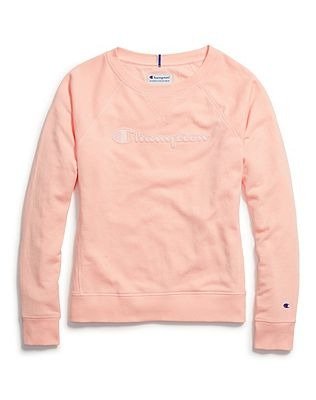 Women's Heritage French Terry Crew, Chainstitch Logo