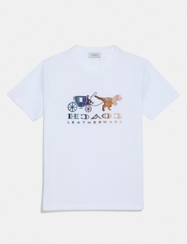 Mirrored Rexy and Carriage T-Shirt