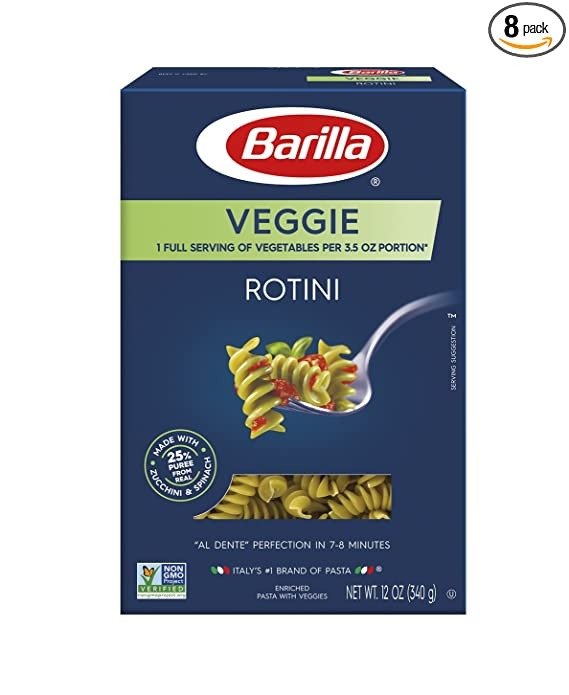 蔬菜Rotini空心粉 8盒装