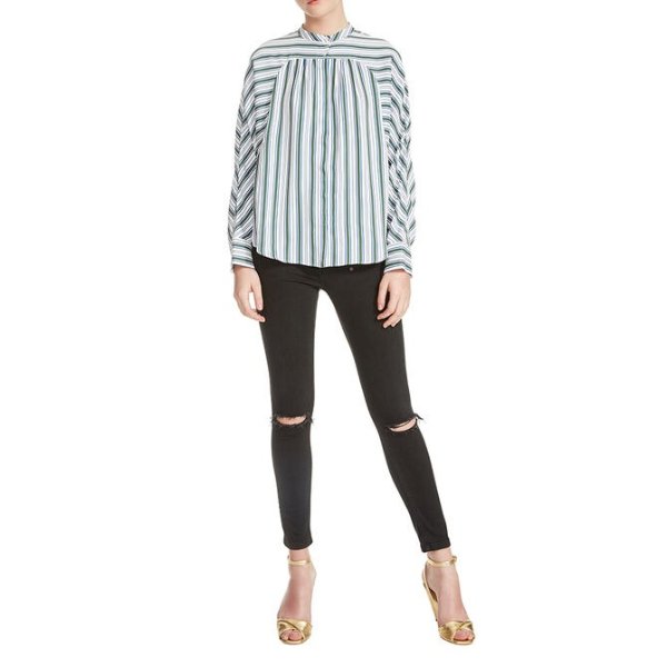 9COQUILLE Striped shirt