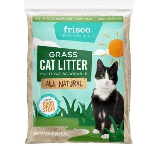 Frisco All Natural Grass Clumping Cat Litter 20lb