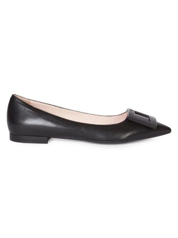Gommettine Leather Flats
