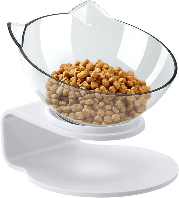 FPVERA Cat Bowl with Stand Cat Feeders